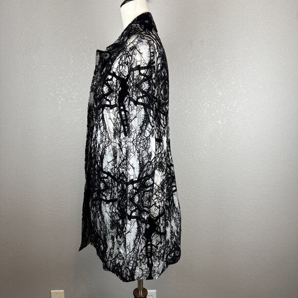 Mycra Pac One Womens Black Velvet Flocked Raincoat Size 0-P/US 6-8 Pockets - Picture 5 of 11